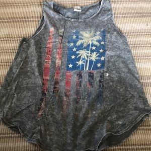 American flag tank top